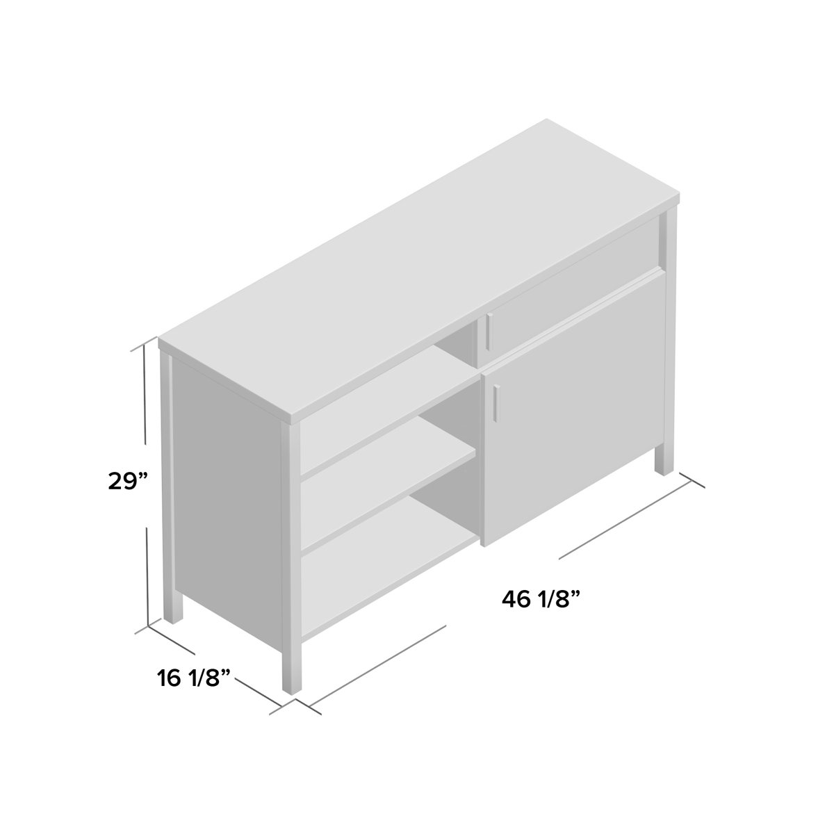 Mercury Row® Posner TV Stand for TVs up to 50" & Reviews Wayfair